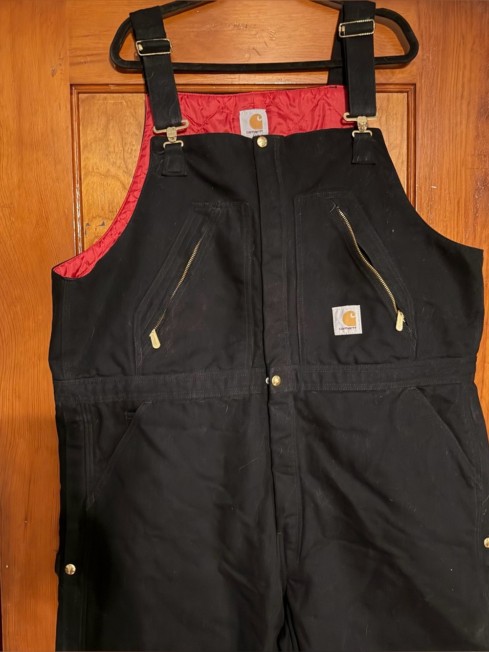 Vintage Carhartt quilted insulated overalls bibs coveralls 46 x 28